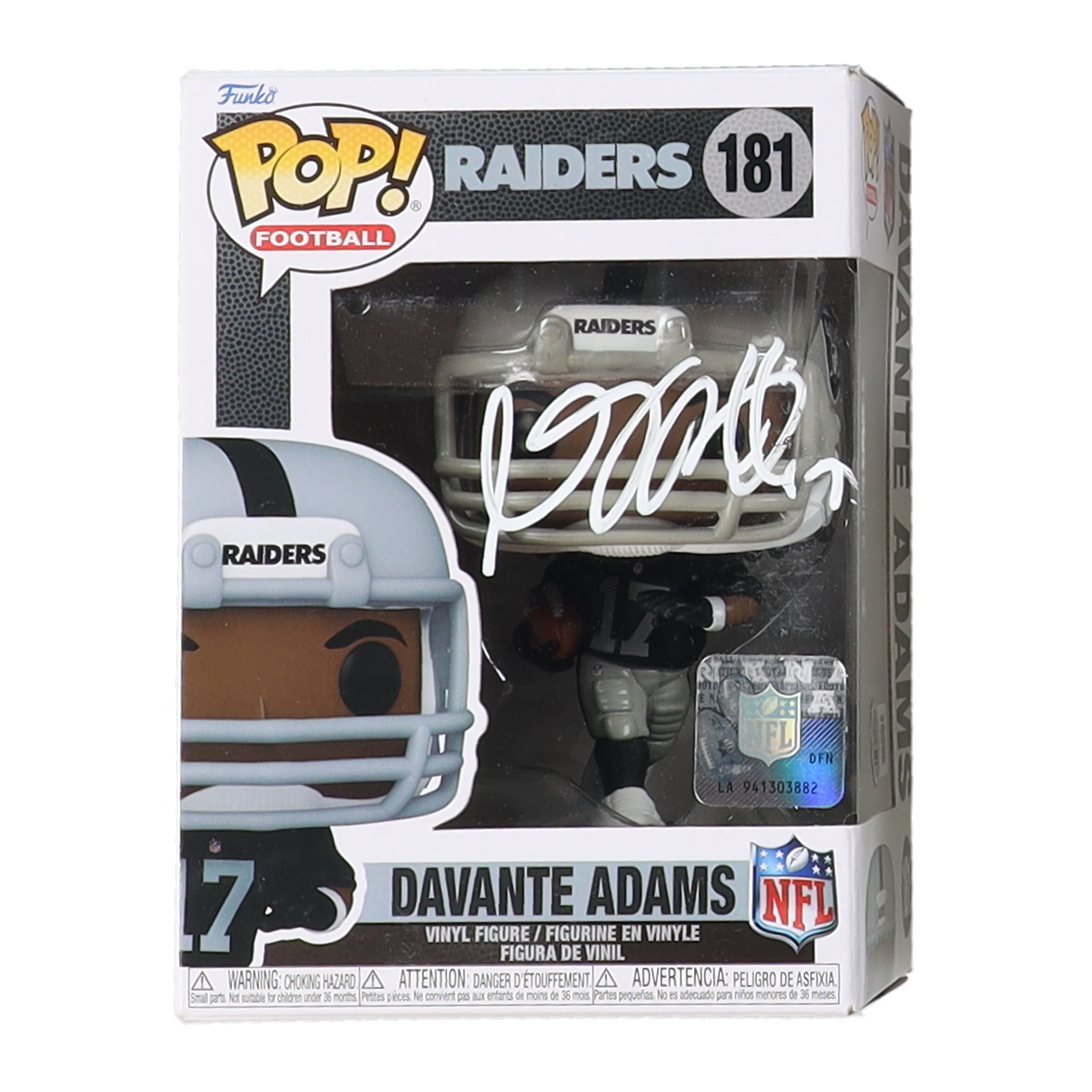 Davante Adams Signed Raiders #181 Funko Pop! Vinyl Figure (Beckett) at PristineAuction.com Davante Adams Signed Raiders #181 Funko Pop! Vinyl Figure (Beckett) at PristineAuction.com