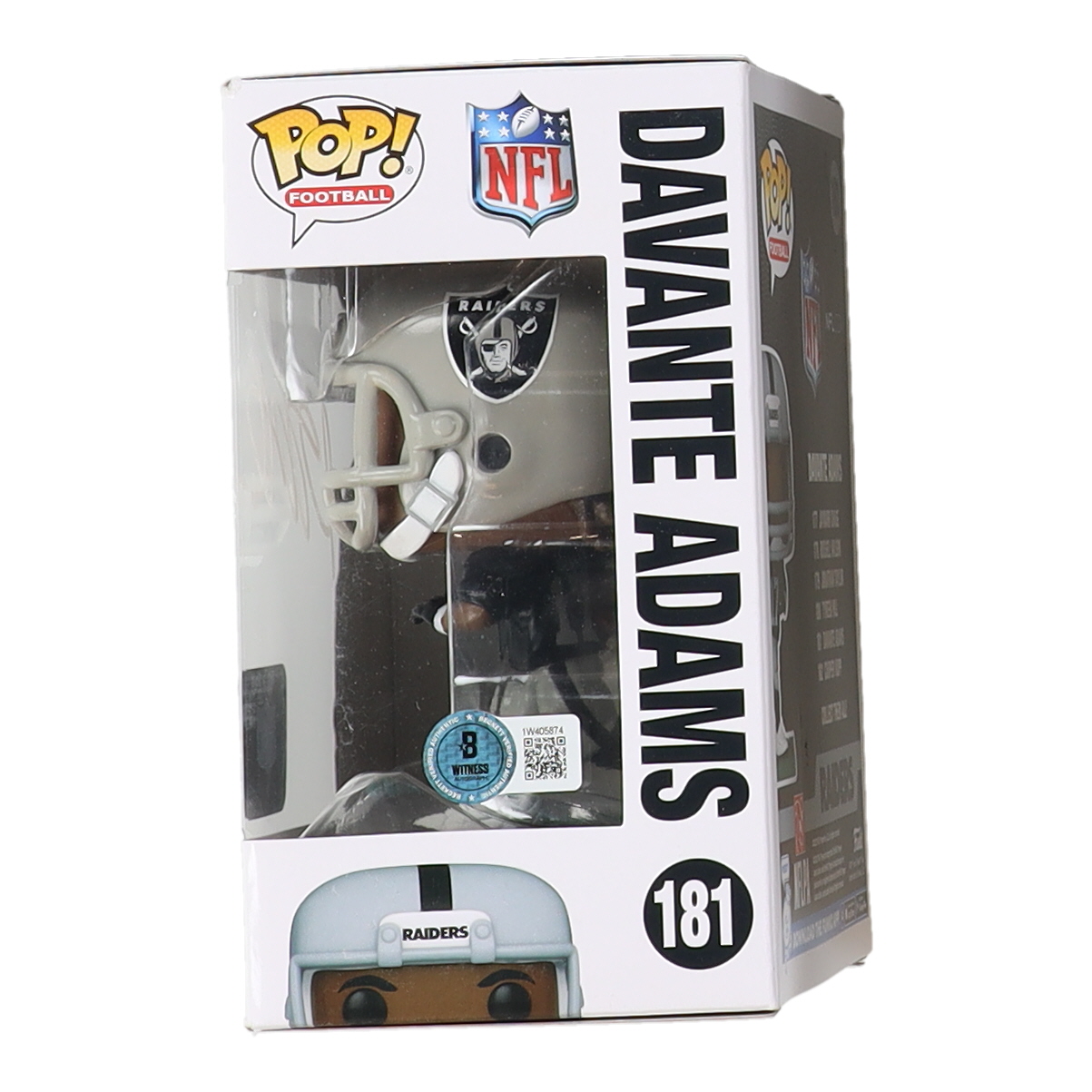 Davante Adams Signed Raiders #181 Funko Pop! Vinyl Figure (Beckett) at PristineAuction.com Davante Adams Signed Raiders #181 Funko Pop! Vinyl Figure (Beckett) at PristineAuction.com