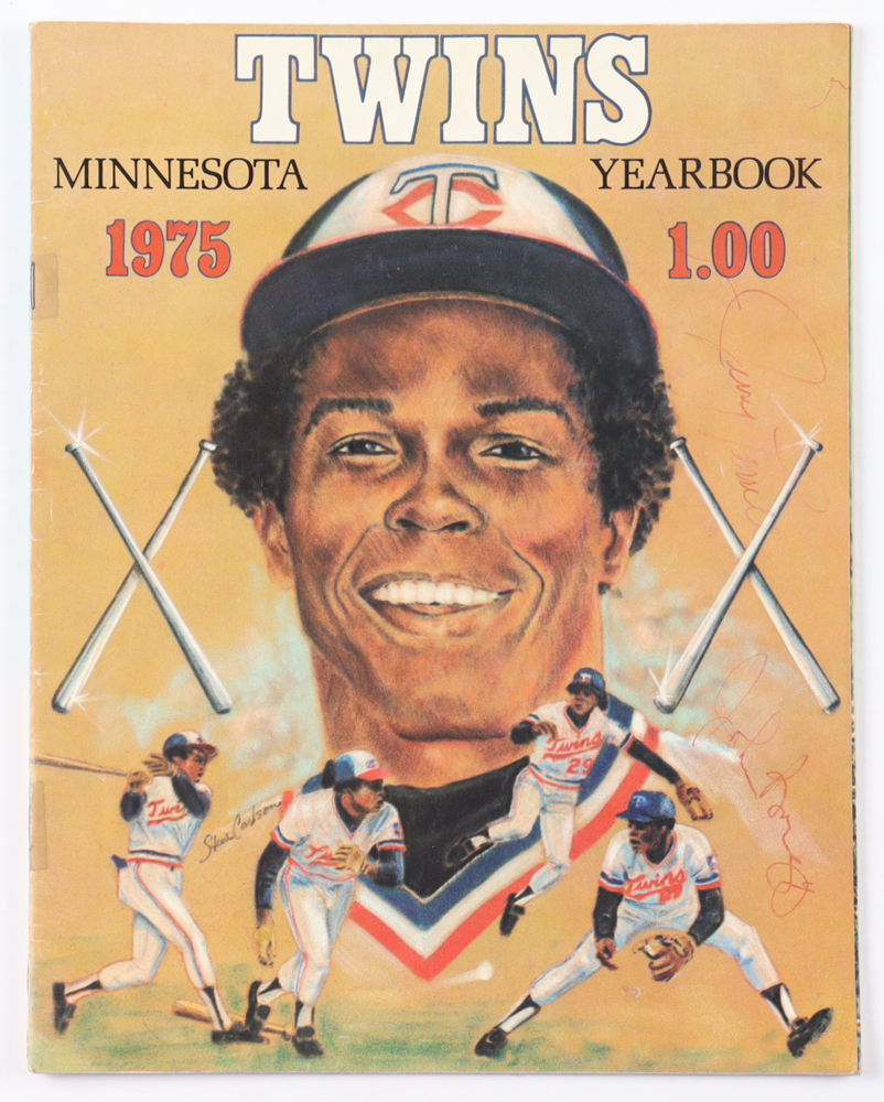 1975 Twins Yearbook Signed By (17) with Rod Carew, Tony Oliva, Bert Blyleven, Lyman Bostock (Beckett) at PristineAuction.com 1975 Twins Yearbook Signed By (17) with Rod Carew, Tony Oliva, Bert Blyleven, Lyman Bostock (Beckett) at PristineAuction.com