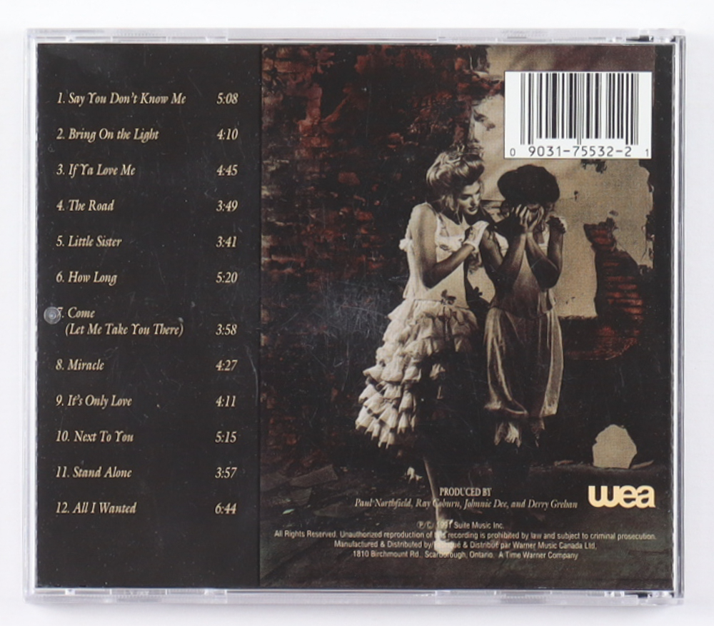 Honeymoon Suite "Monsters Under The Bed" CD Album Disc Band-Signed by (5) with Johnnie Dee, Derry Grehan, Peter Nunn, Ray Coburn (Beckett) at PristineAuction.com Honeymoon Suite "Monsters Under The Bed" CD Album Disc Band-Signed by (5) with Johnnie Dee, Derry Grehan, Peter Nunn, Ray Coburn (Beckett) at PristineAuction.com