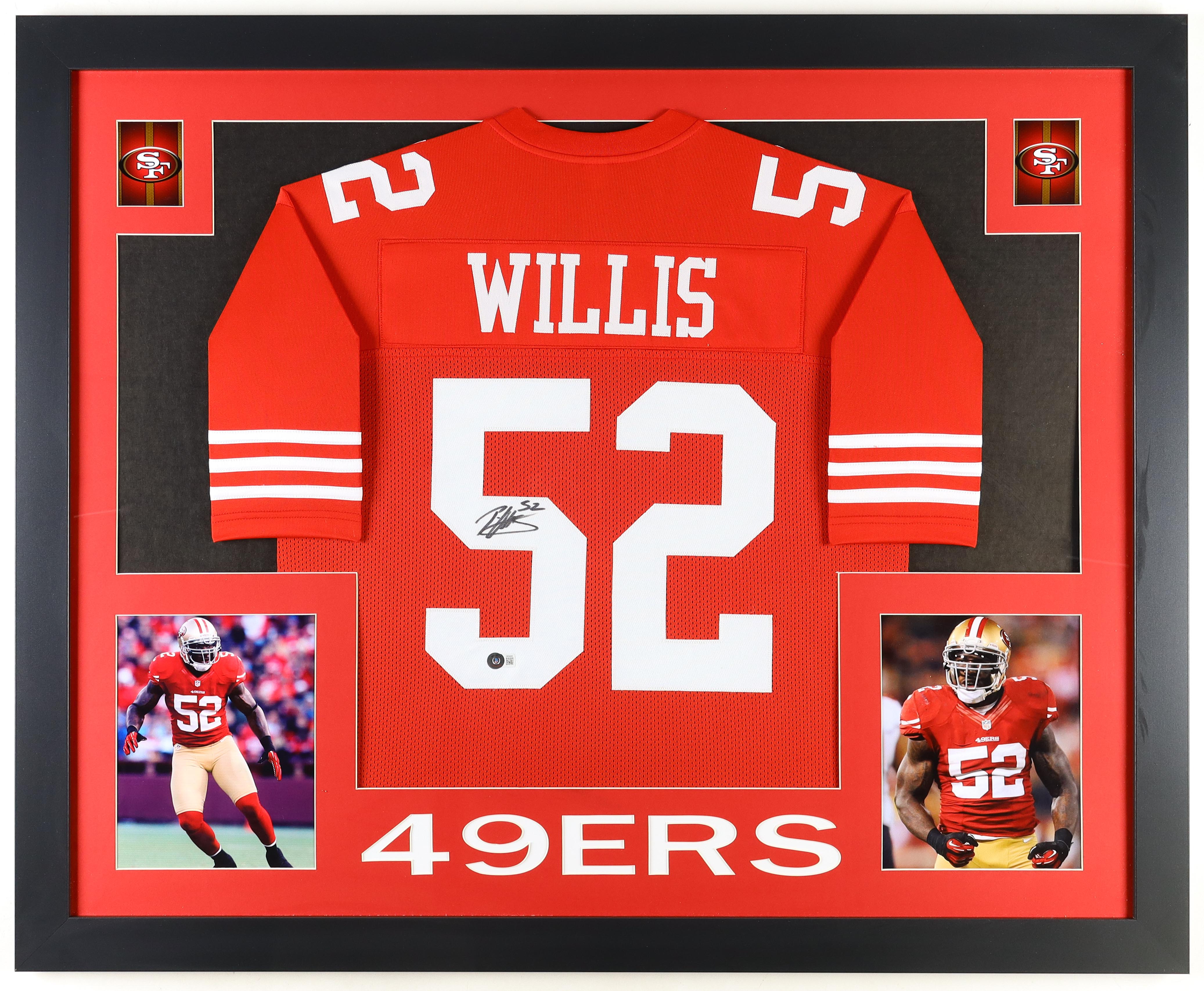 Patrick Willis Signed Custom Framed Jersey Display (Beckett) at PristineAuction.com Patrick Willis Signed Custom Framed Jersey Display (Beckett) at PristineAuction.com