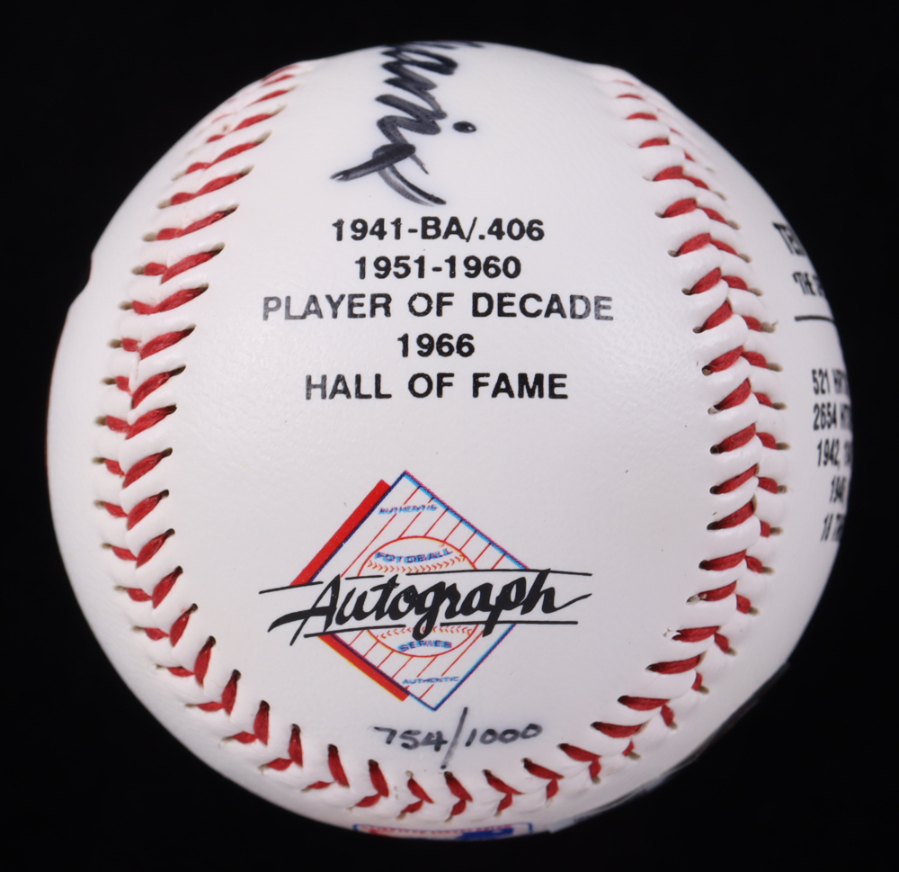 Ted Williams Signed LE Red Sox Commemorative Baseball (Beckett) at PristineAuction.com Ted Williams Signed LE Red Sox Commemorative Baseball (Beckett) at PristineAuction.com