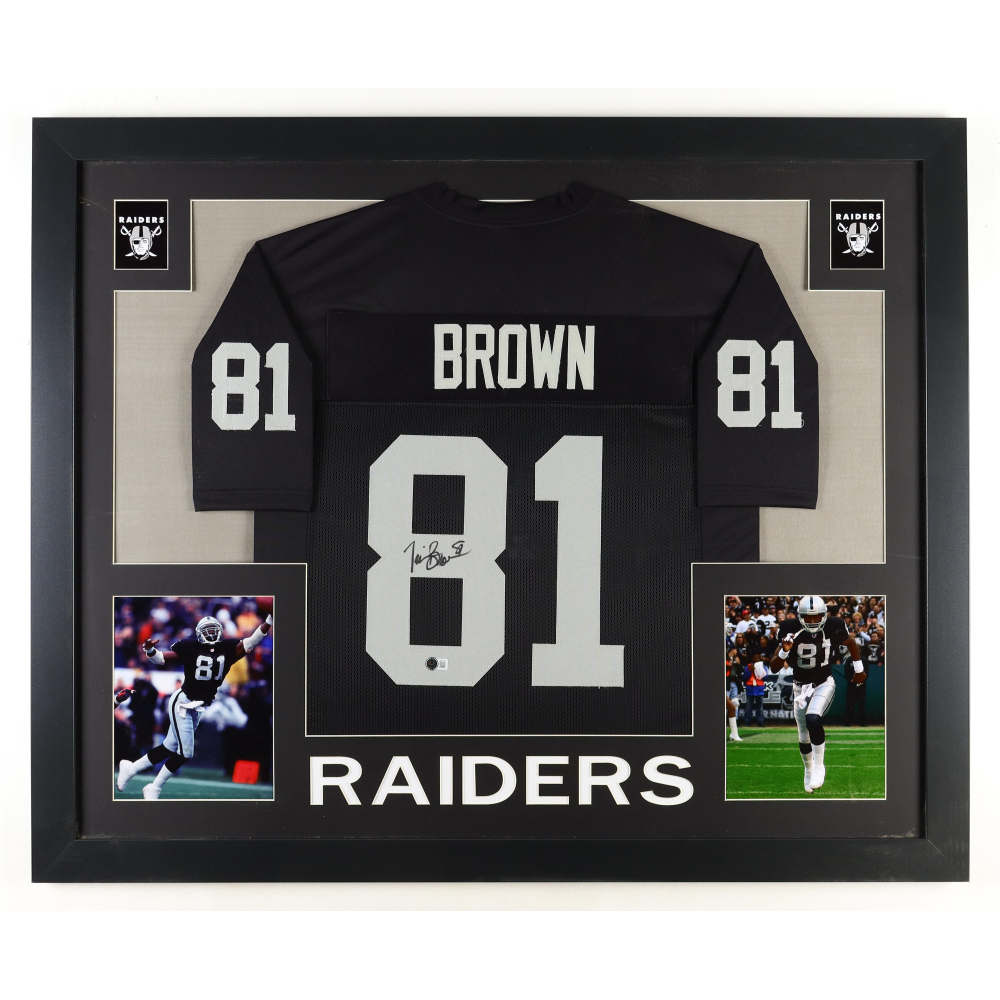 Custom Sewn Tim Brown Oakland Raiders Jersey - White, Unsigned, Adult Sizes