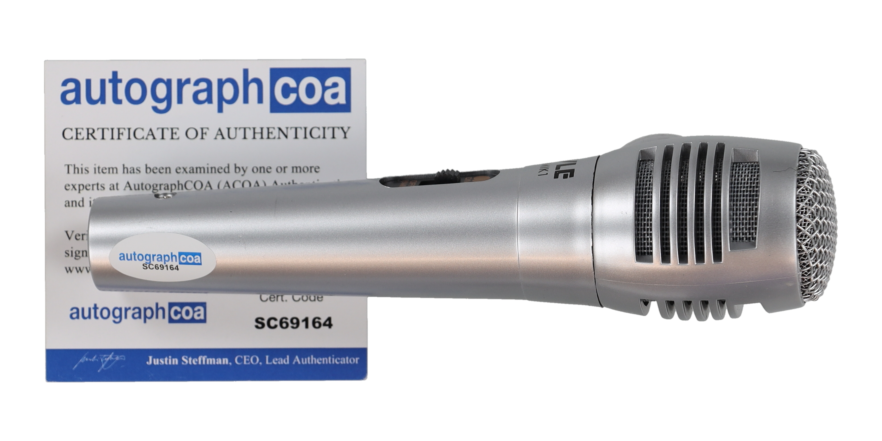 Lana Del Rey Signed Microphone (ACOA) at PristineAuction.com Lana Del Rey Signed Microphone (ACOA) at PristineAuction.com