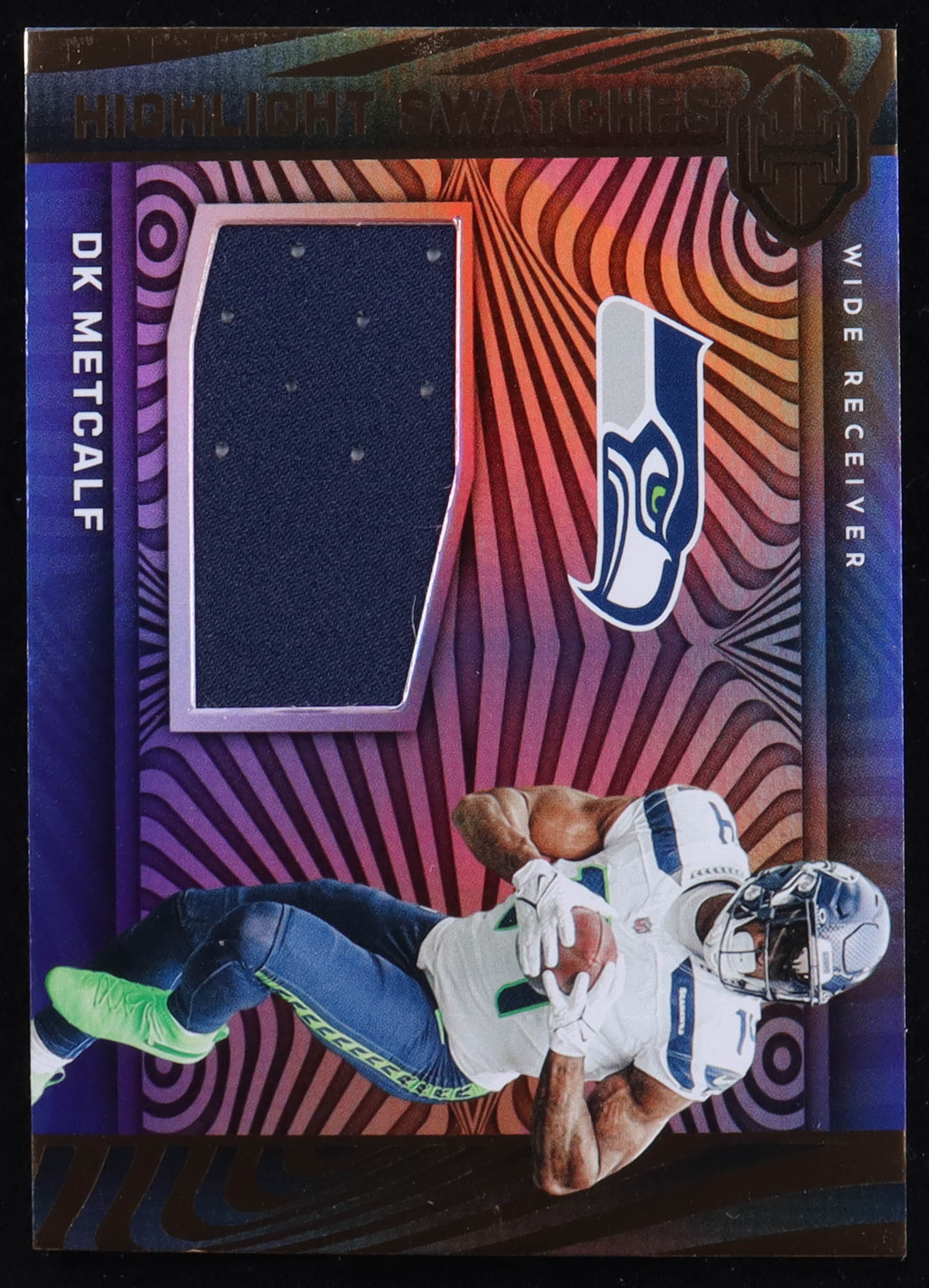 D.K. Metcalf 2023 Panini Illusions Highlight Swatches #12 at PristineAuction.com D.K. Metcalf 2023 Panini Illusions Highlight Swatches #12 at PristineAuction.com