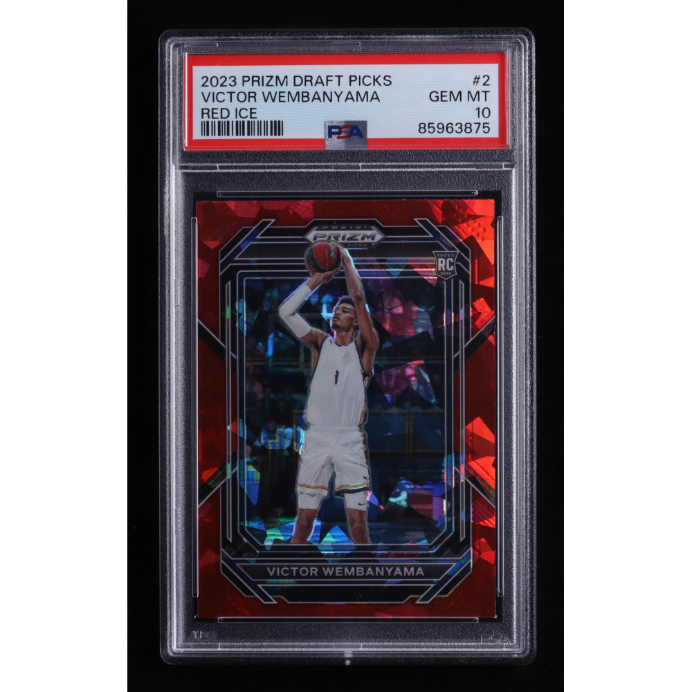 Victor Wembanyama 2023-24 Panini Prizm Draft Picks Prizms Red Ice 