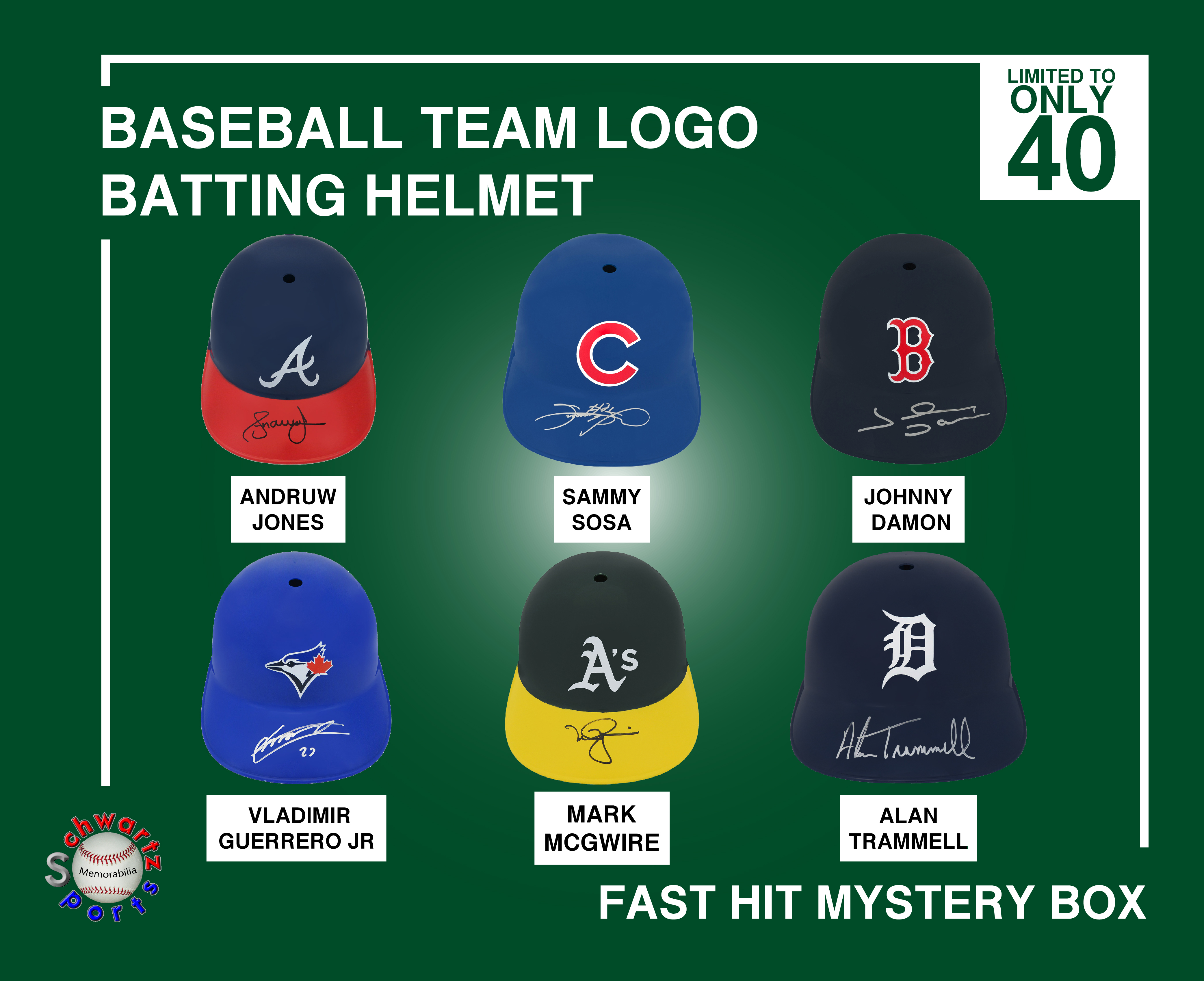 Baseball Signed Batting Helmet Signed Mystery Box – FAST HITS Series 2 (Limited to 40) – Schwartz Sports at PristineAuction.com Baseball Signed Batting Helmet Signed Mystery Box – FAST HITS Series 2 (Limited to 40) – Schwartz Sports at PristineAuction.com