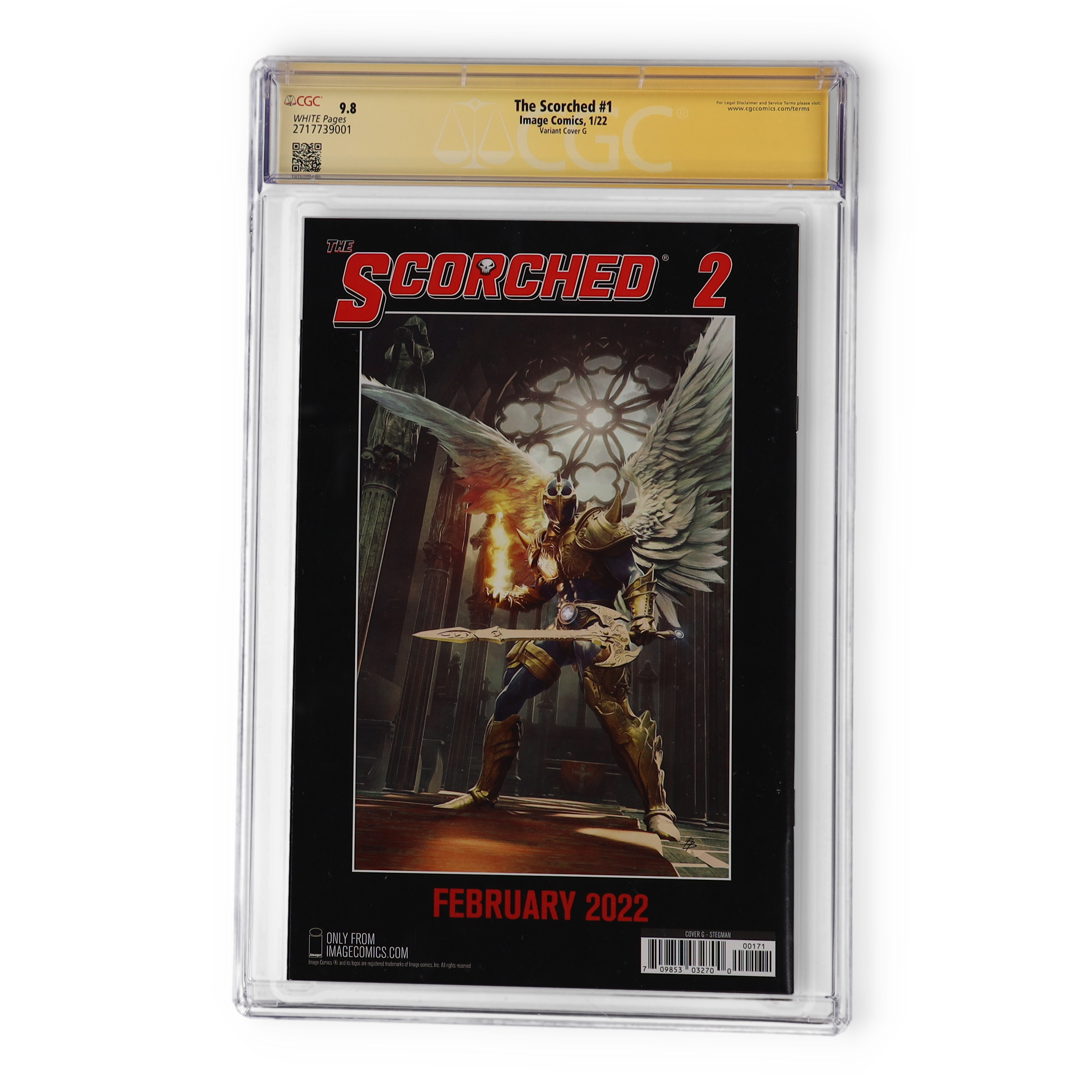 Ryan Stegman Signed 2022 "The Scorched" Issue #1 Image Comic Book (CGC 9.8) at PristineAuction.com Ryan Stegman Signed 2022 "The Scorched" Issue #1 Image Comic Book (CGC 9.8) at PristineAuction.com
