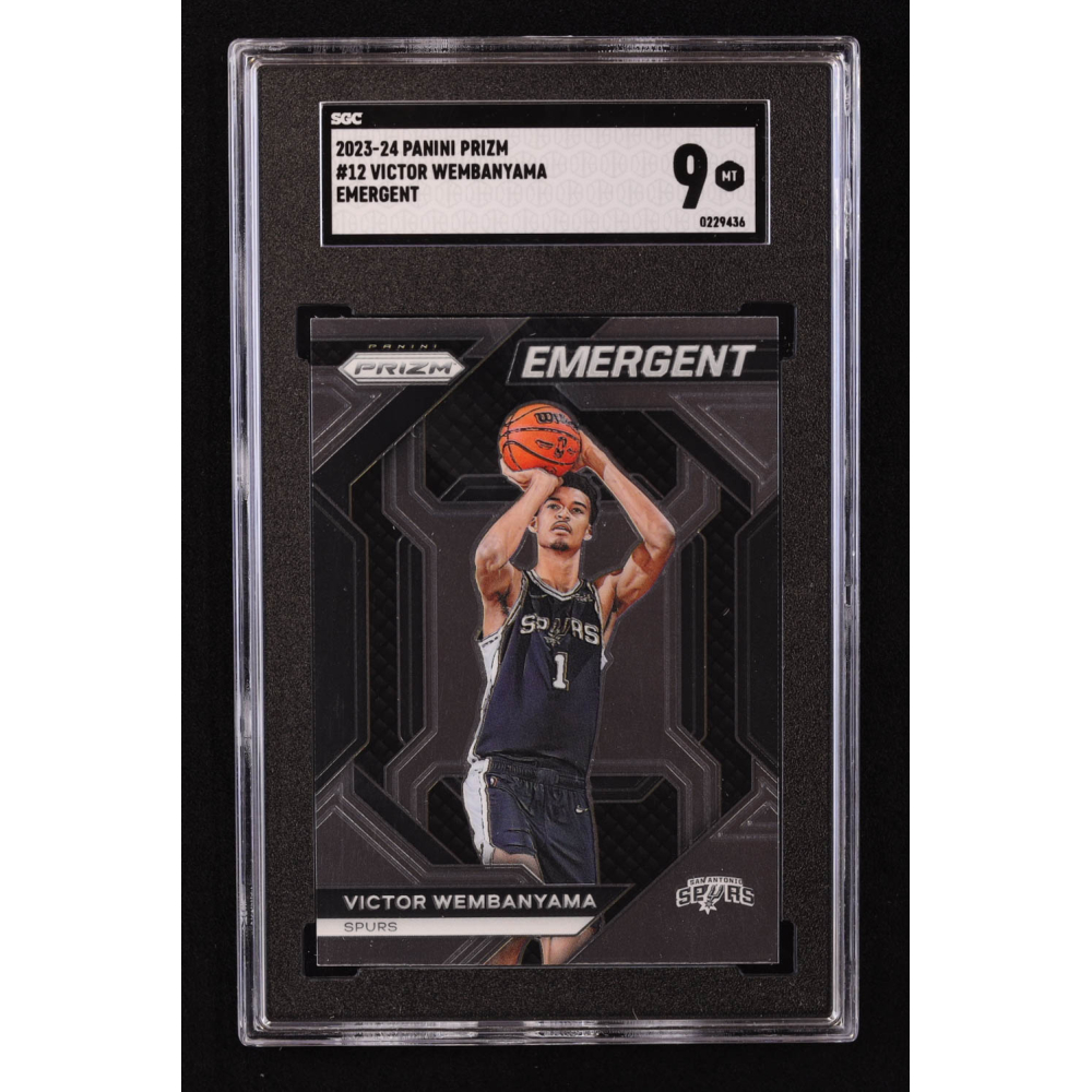Victor Wembanyama 2023-24 Panini Prizm Emergent #12 RC (SGC 9) at PristineAuction.com