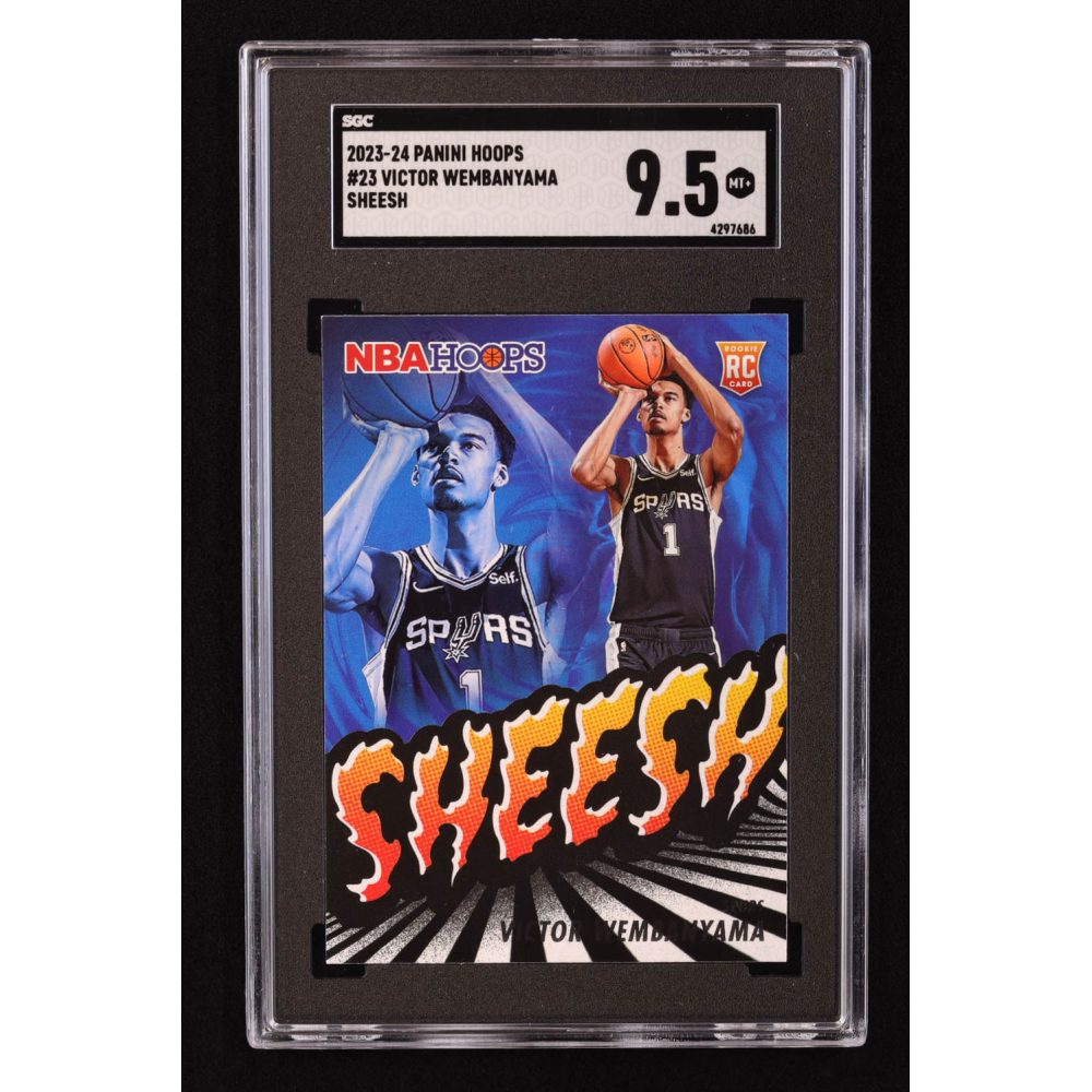 Victor Wembanyama 2023-24 Hoops Sheesh #23 RC (SGC 9.5) at PristineAuction.com