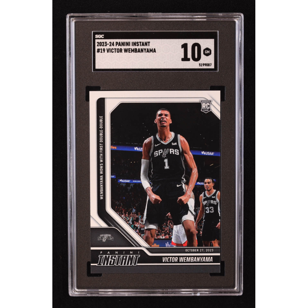 Victor Wembanyama 2023-24 Panini Instant #19 RC (SGC 10) at PristineAuction.com