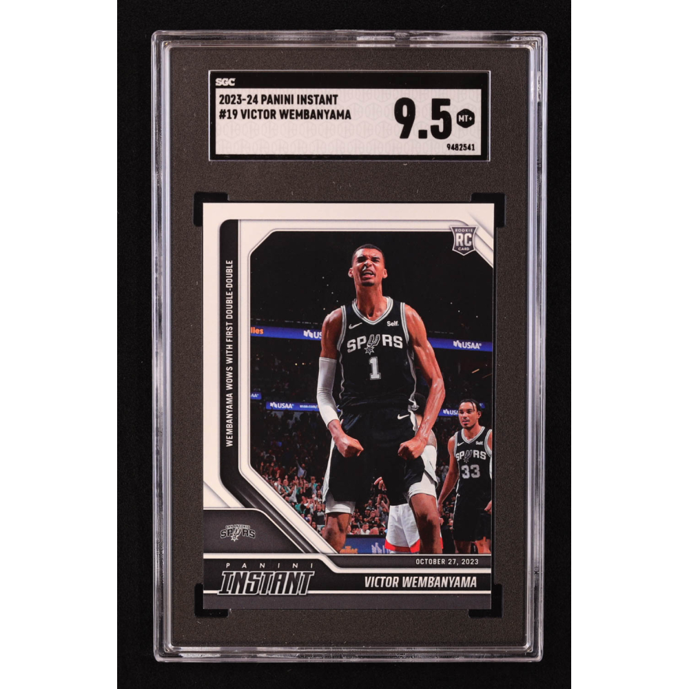 Victor Wembanyama 2023-24 Panini Instant #19 RC (SGC 9.5) at PristineAuction.com