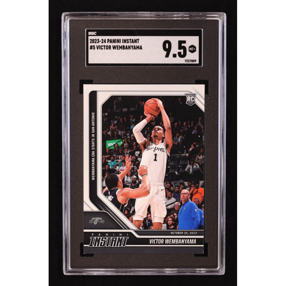 Victor Wembanyama 2023-24 Panini Instant #5 RC (SGC 9.5) at PristineAuction.com