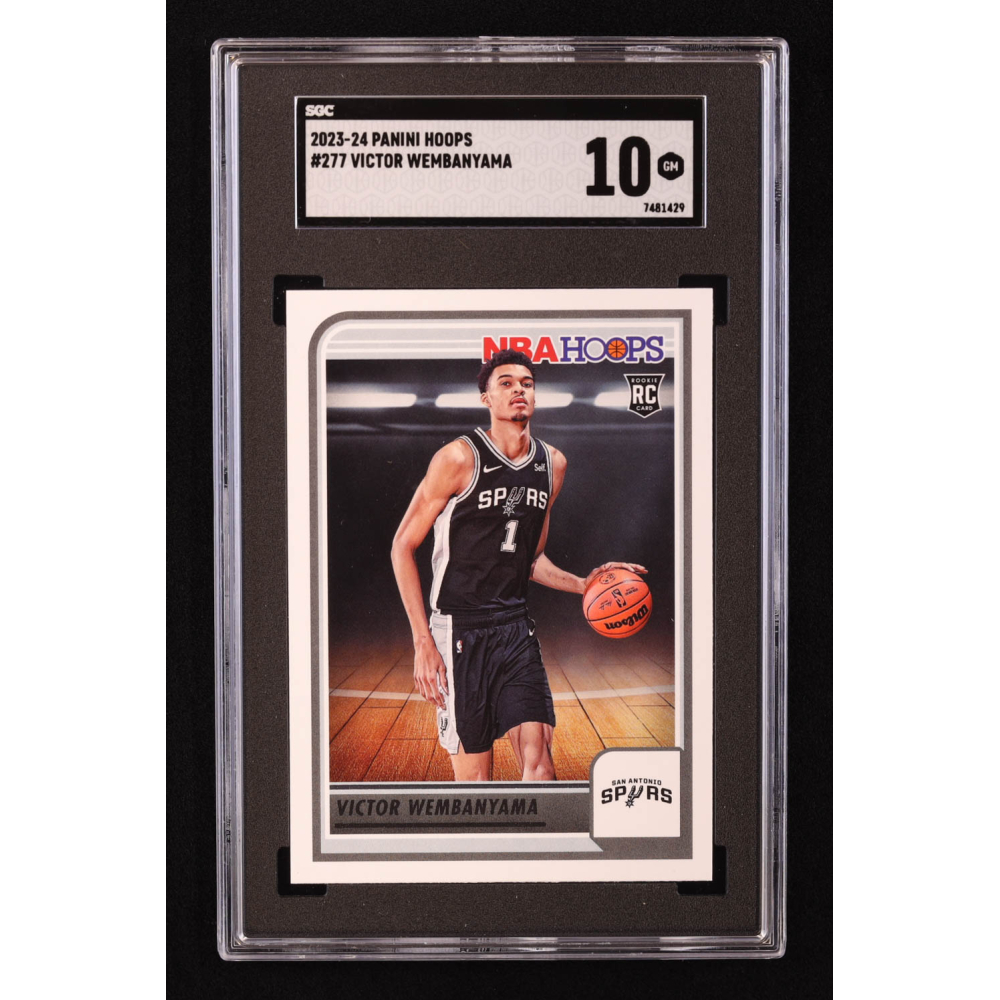 Victor Wembanyama 2023-24 Hoops #277 RC (SGC 10) at PristineAuction.com