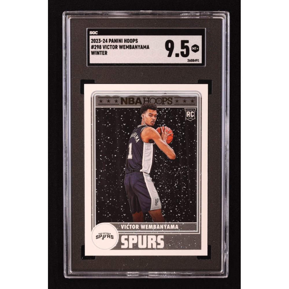 Victor Wembanyama 2023-24 Hoops Winter #298 RC (SGC 9.5) at PristineAuction.com