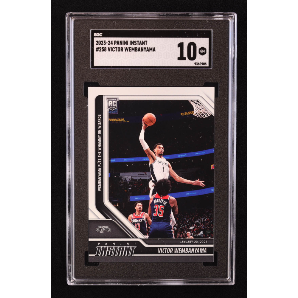 Victor Wembanyama 2023-24 Panini Instant #258 RC (SGC 10) at PristineAuction.com