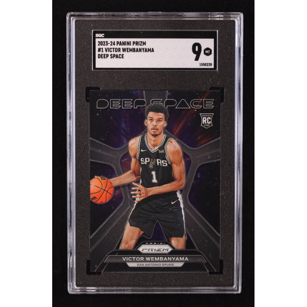 Victor Wembanyama 2023-24 Panini Prizm Deep Space #1 RC (SGC 9) at PristineAuction.com