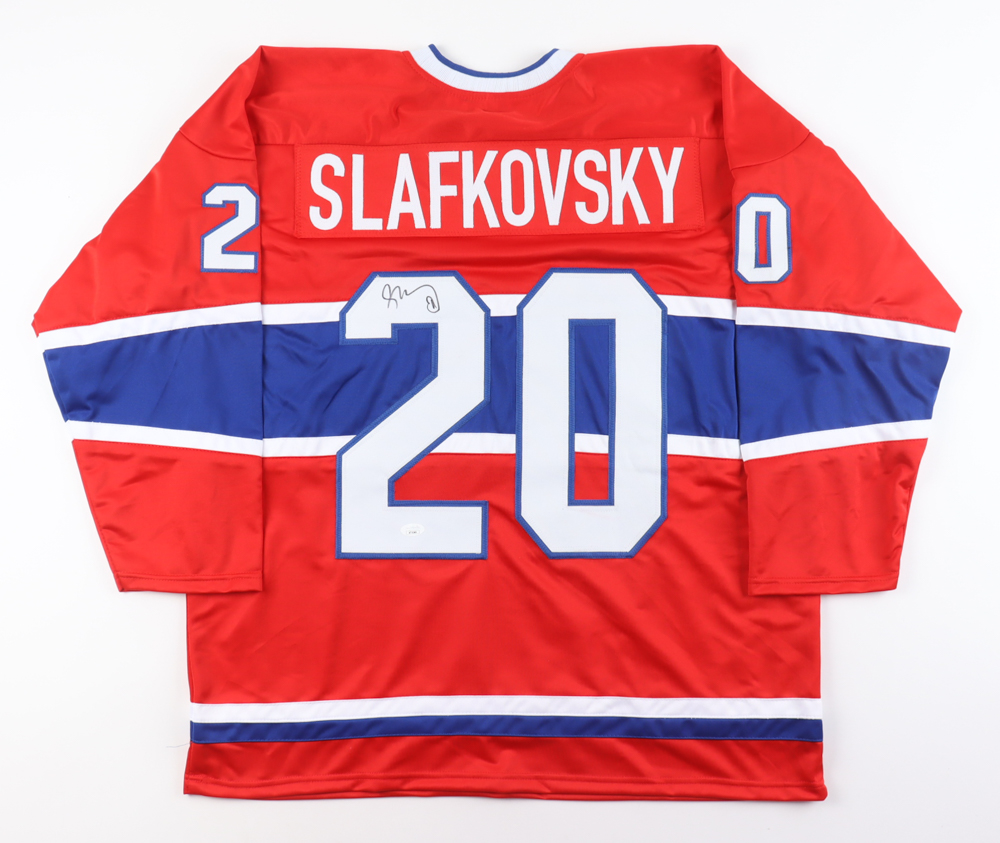 Juraj Slafkovsky Signed Jersey (JSA) at PristineAuction.com Juraj Slafkovsky Signed Jersey (JSA) at PristineAuction.com