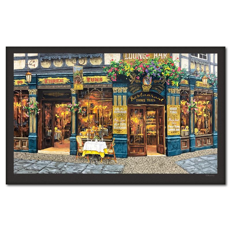 Viktor Shvaiko Signed "London for Two (Black)" LE 34x54 Printer's Proof Serigraph (PA) at PristineAuction.com Viktor Shvaiko Signed "London for Two (Black)" LE 34x54 Printer's Proof Serigraph (PA) at PristineAuction.com