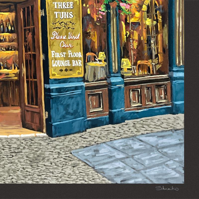 Viktor Shvaiko Signed "London for Two (Black)" LE 34x54 Printer's Proof Serigraph (PA) at PristineAuction.com Viktor Shvaiko Signed "London for Two (Black)" LE 34x54 Printer's Proof Serigraph (PA) at PristineAuction.com