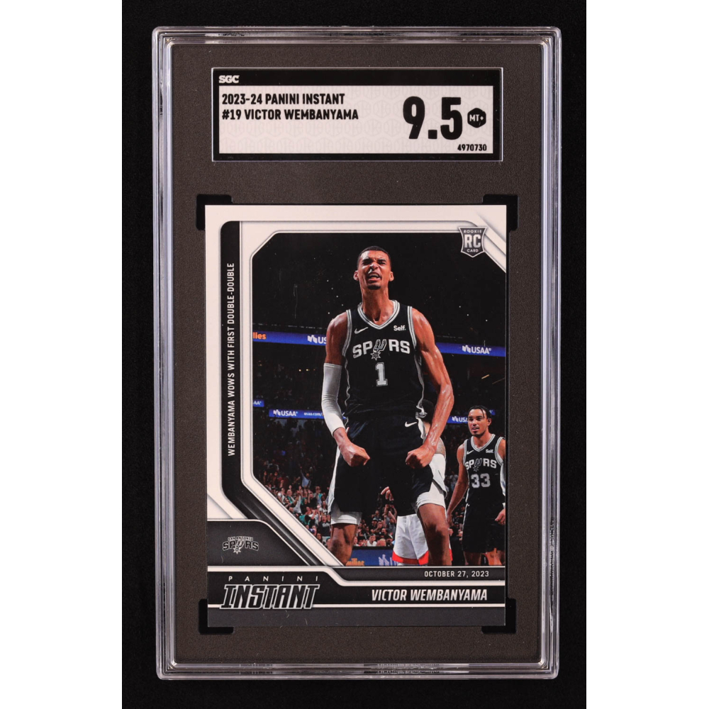 Victor Wembanyama 2023-24 Panini Instant #19 RC (SGC 9.5) at PristineAuction.com