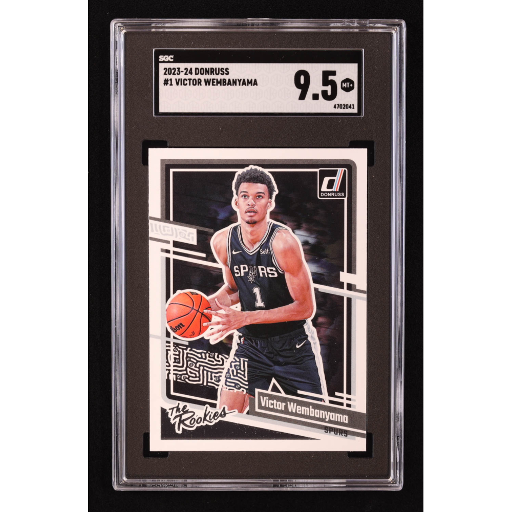 Victor Wembanyama 2023-24 Donruss The Rookies #1 RC (SGC 9.5) at PristineAuction.com