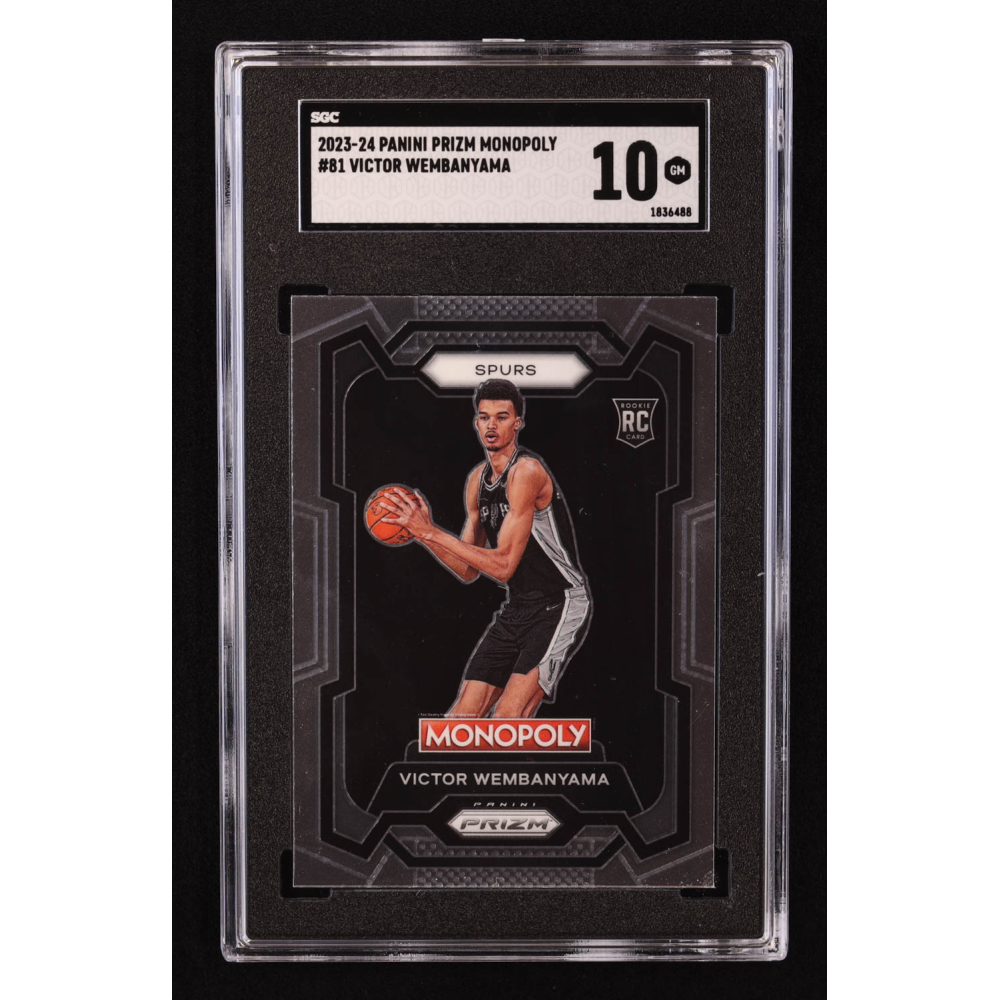 Victor Wembanyama 2023-24 Panini Prizm Monopoly #81 RC (SGC 10) at PristineAuction.com