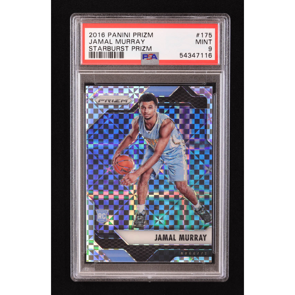 Jamal Murray 2016-17 Panini Prizm Prizms Starburst #175 RC (PSA 9 