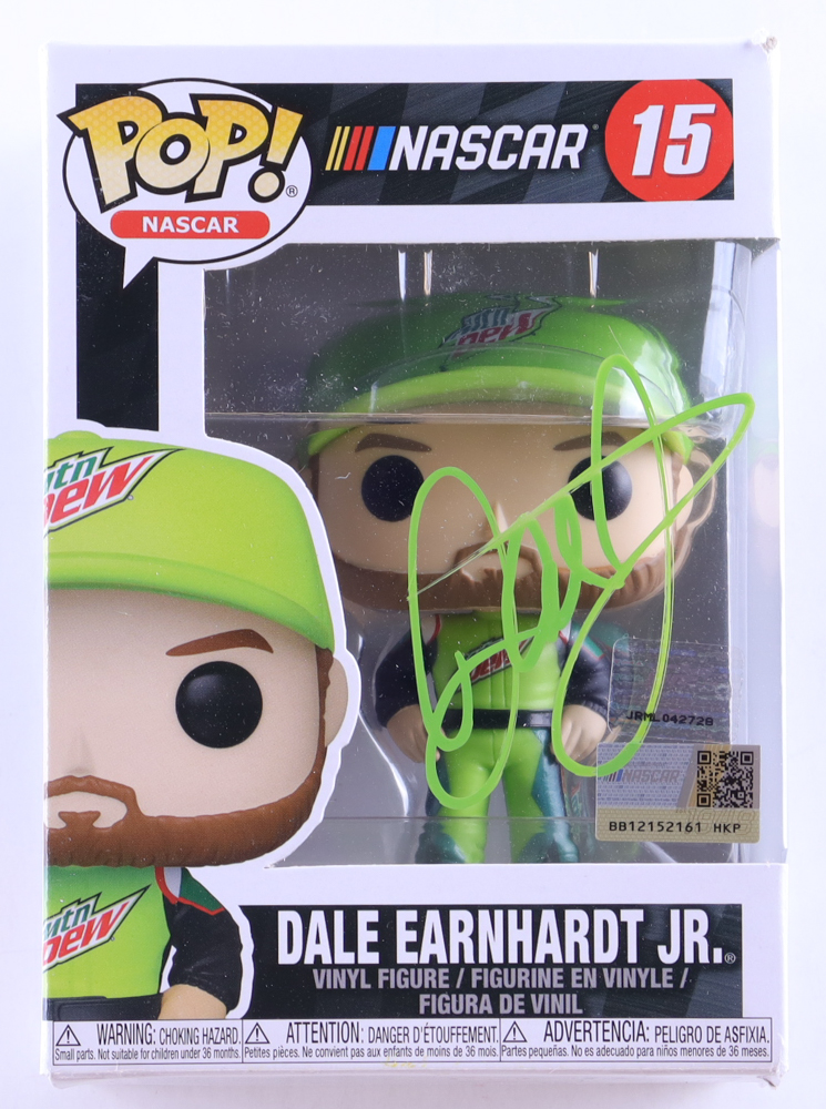 Dale Earnhardt Jr. Signed NASCAR "Mountain Dew" #15 Funko Pop! Vinyl Figure (Earnhardt Jr.) at PristineAuction.com Dale Earnhardt Jr. Signed NASCAR "Mountain Dew" #15 Funko Pop! Vinyl Figure (Earnhardt Jr.) at PristineAuction.com