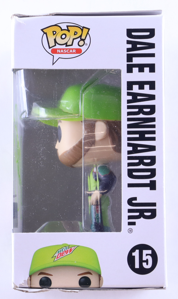 Dale Earnhardt Jr. Signed NASCAR "Mountain Dew" #15 Funko Pop! Vinyl Figure (Earnhardt Jr.) at PristineAuction.com Dale Earnhardt Jr. Signed NASCAR "Mountain Dew" #15 Funko Pop! Vinyl Figure (Earnhardt Jr.) at PristineAuction.com
