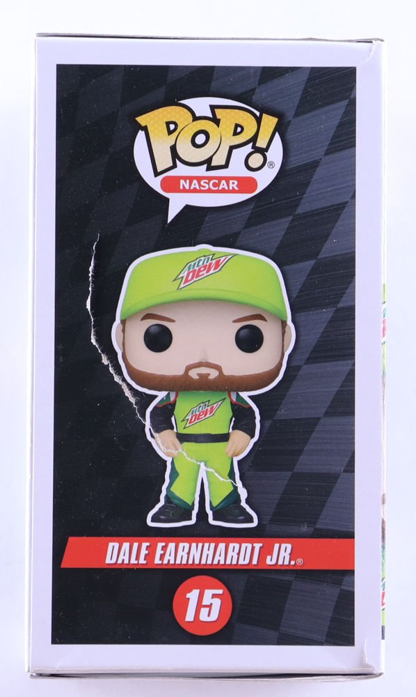 Dale Earnhardt Jr. Signed NASCAR "Mountain Dew" #15 Funko Pop! Vinyl Figure (Earnhardt Jr.) at PristineAuction.com Dale Earnhardt Jr. Signed NASCAR "Mountain Dew" #15 Funko Pop! Vinyl Figure (Earnhardt Jr.) at PristineAuction.com