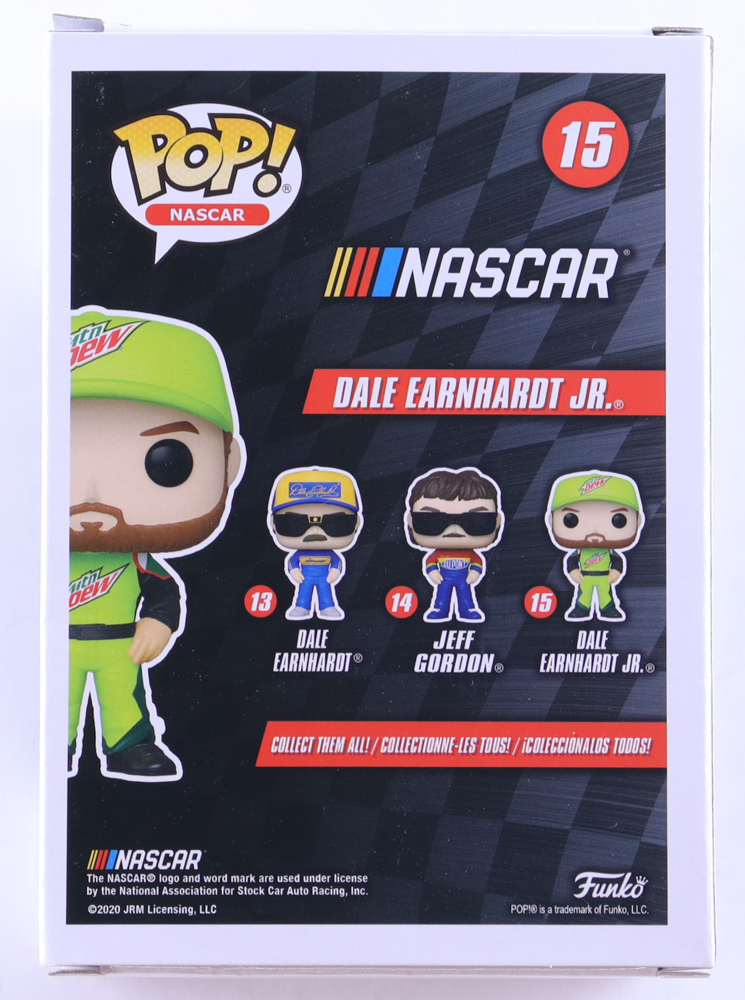 Dale Earnhardt Jr. Signed NASCAR "Mountain Dew" #15 Funko Pop! Vinyl Figure (Earnhardt Jr.) at PristineAuction.com Dale Earnhardt Jr. Signed NASCAR "Mountain Dew" #15 Funko Pop! Vinyl Figure (Earnhardt Jr.) at PristineAuction.com