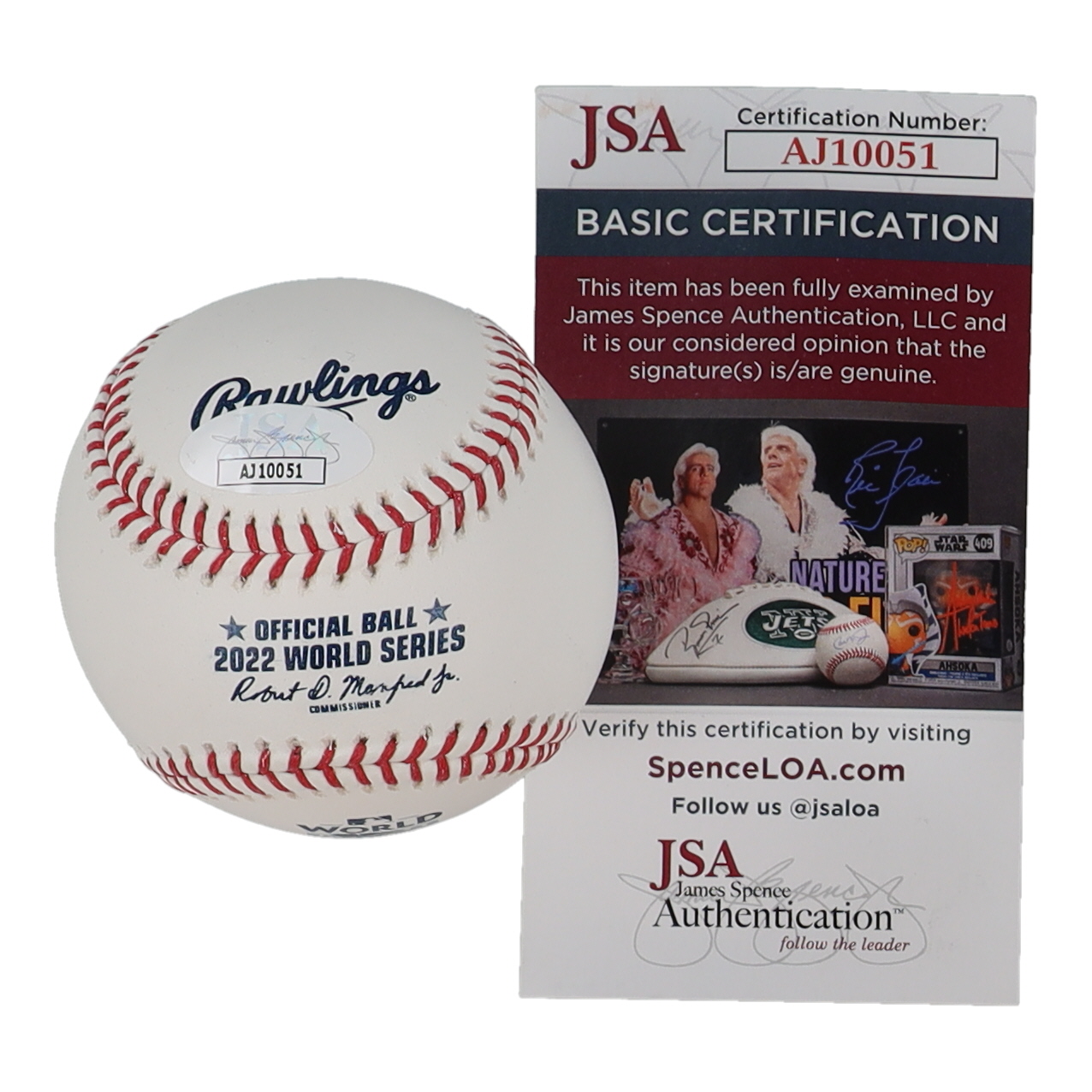 Korey Lee Signed 2022 World Series Baseball (JSA) at PristineAuction.com Korey Lee Signed 2022 World Series Baseball (JSA) at PristineAuction.com