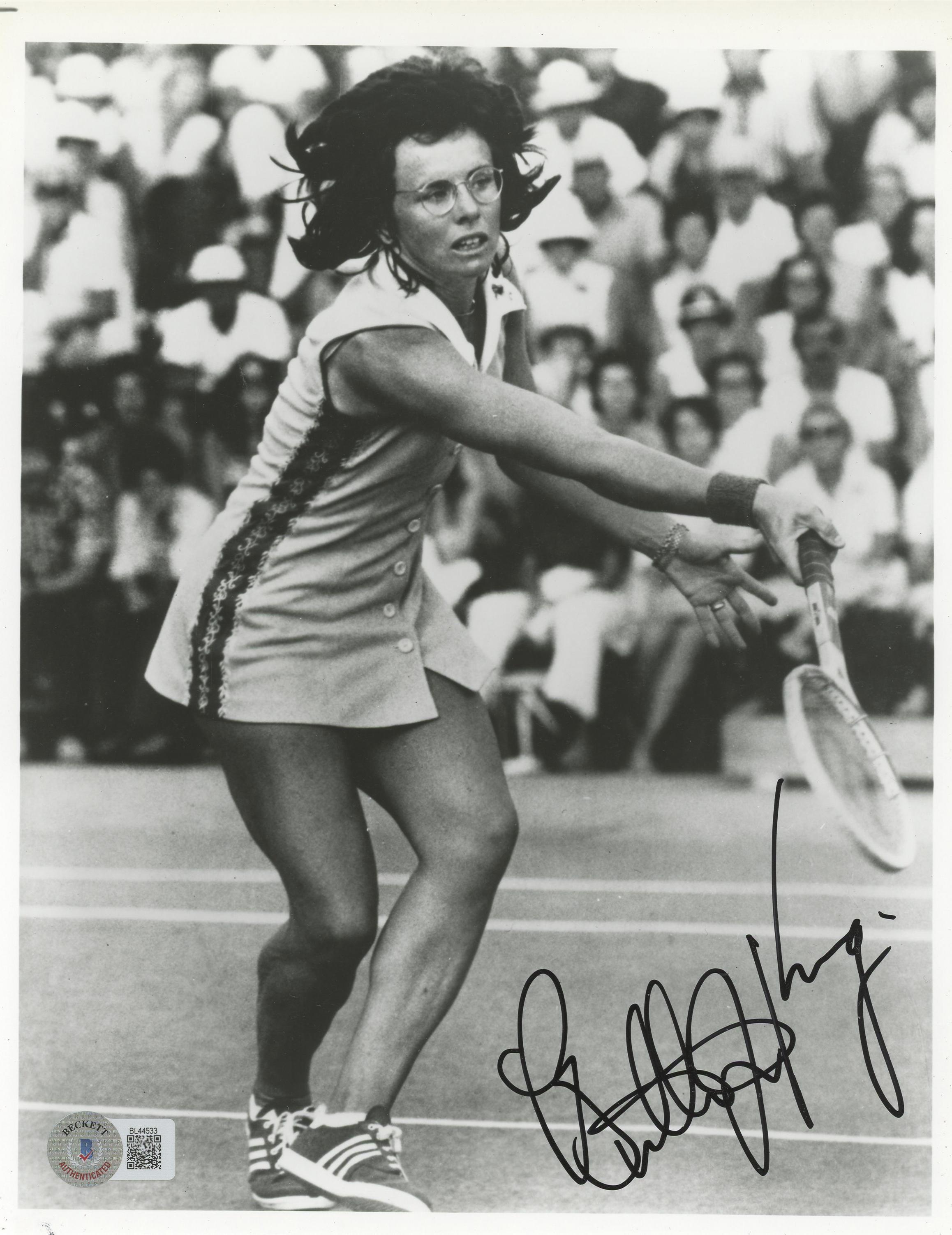 Billie Jean King Signed 8x10 Photo (Beckett) | Pristine Auction
