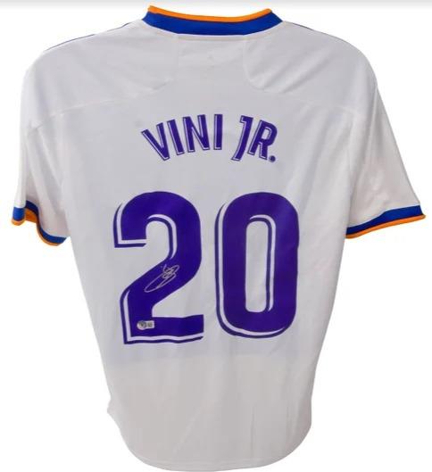 Vinicius Jr. Signed Real Madrid Jersey (Beckett) at PristineAuction.com Vinicius Jr. Signed Real Madrid Jersey (Beckett) at PristineAuction.com