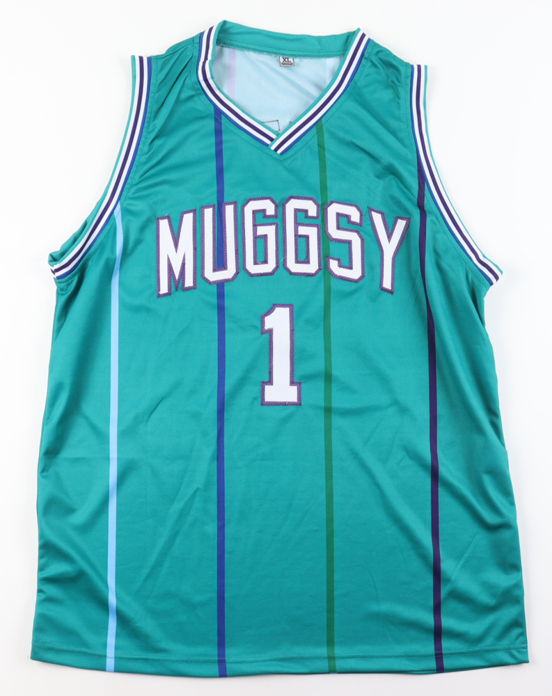 Muggsy Bogues Signed Jersey (Beckett) at PristineAuction.com Muggsy Bogues Signed Jersey (Beckett) at PristineAuction.com
