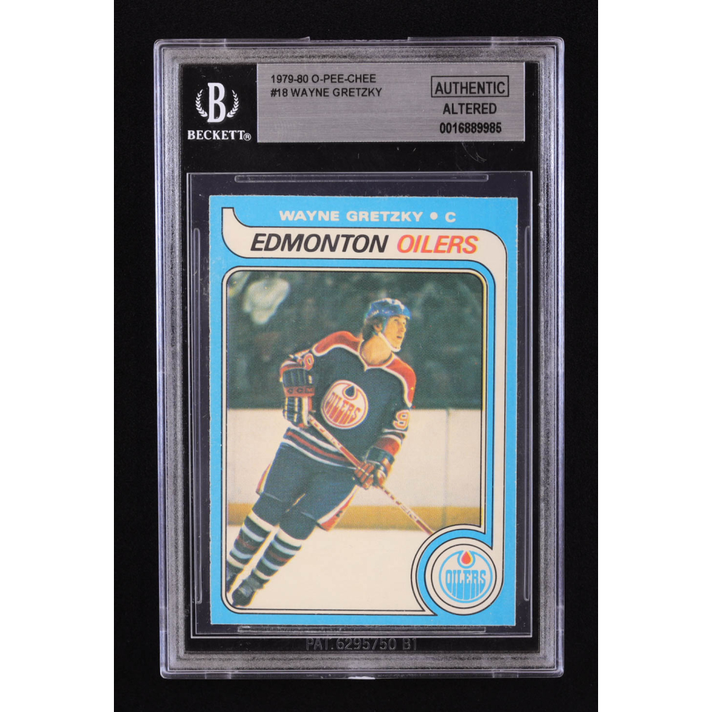 Authentic Altered Wayne Gretzky 1979-80 O-Pee-Chee #18 RC (BGS Authentic) (Altered ...