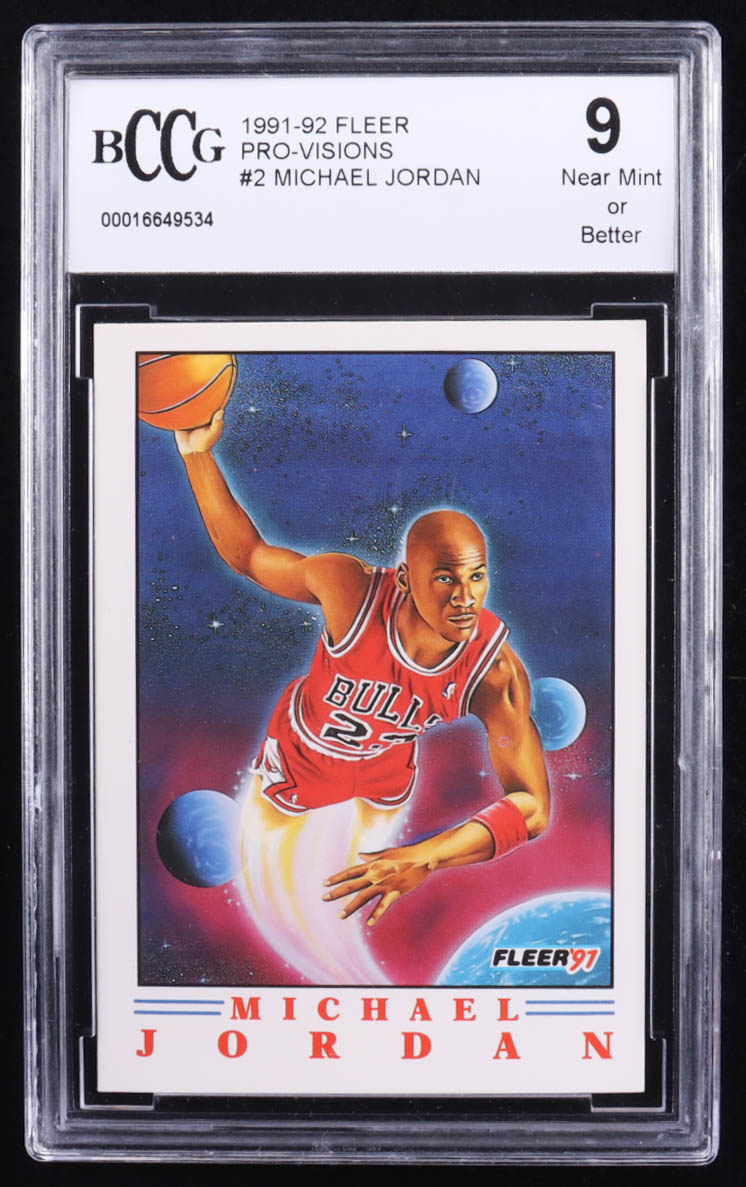 Michael Jordan 1991-92 Fleer Pro-Visions #2 (BCCG 9) at PristineAuction.com Michael Jordan 1991-92 Fleer Pro-Visions #2 (BCCG 9) at PristineAuction.com