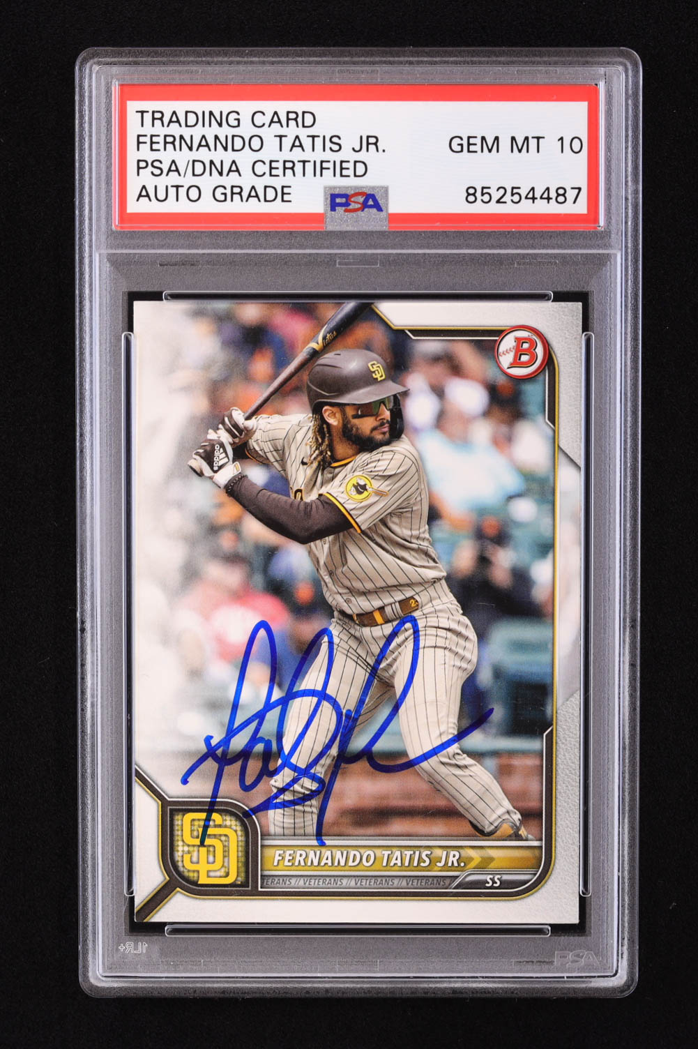 Fernando Tatis Jr. Signed 2022 Bowman #34 (PSA | Auto 10) at PristineAuction.com Fernando Tatis Jr. Signed 2022 Bowman #34 (PSA | Auto 10) at PristineAuction.com