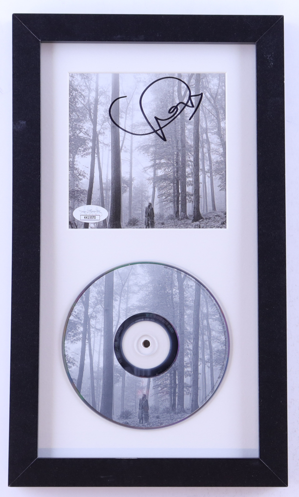 Taylor Swift Signed Custom Framed "Folklore" CD Album Cover Display With Disc (JSA) at PristineAuction.com Taylor Swift Signed Custom Framed "Folklore" CD Album Cover Display With Disc (JSA) at PristineAuction.com