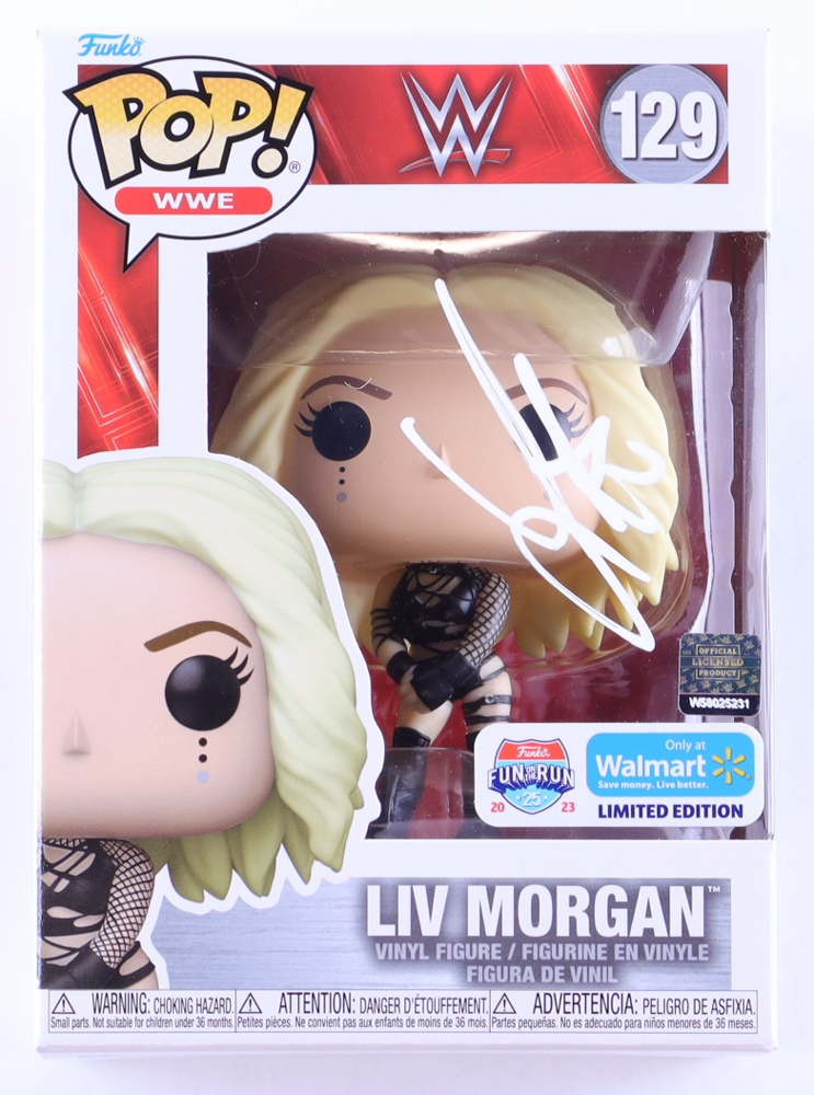 Liv Morgan Signed "WWE" #129 Funko Pop! Vinyl Figure (Beckett) at PristineAuction.com Liv Morgan Signed "WWE" #129 Funko Pop! Vinyl Figure (Beckett) at PristineAuction.com