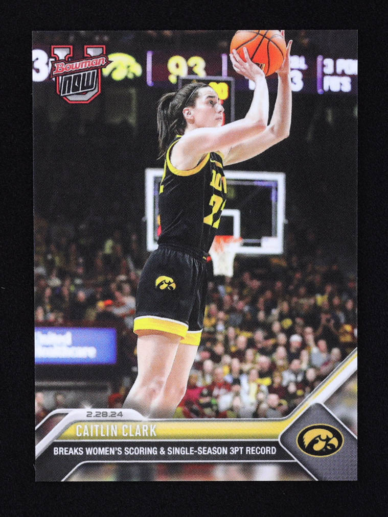 Caitlin Clark 2023-24 Bowman University Now #59 RC at PristineAuction.com Caitlin Clark 2023-24 Bowman University Now #59 RC at PristineAuction.com