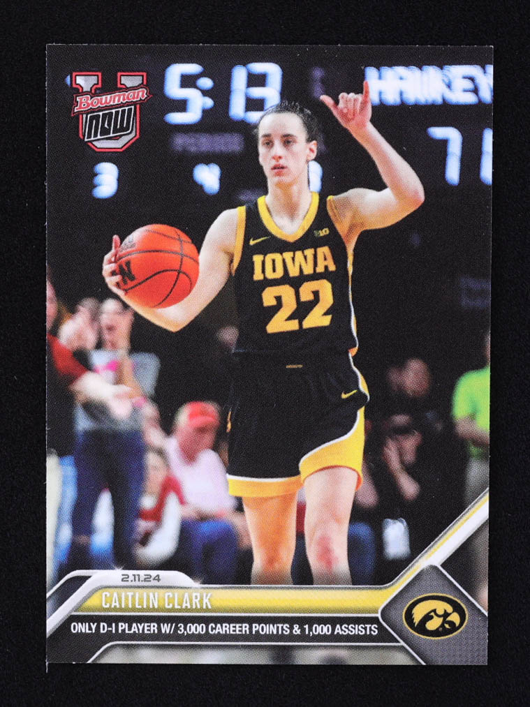 Caitlin Clark 2023-24 Bowman University Now #48 RC at PristineAuction.com Caitlin Clark 2023-24 Bowman University Now #48 RC at PristineAuction.com
