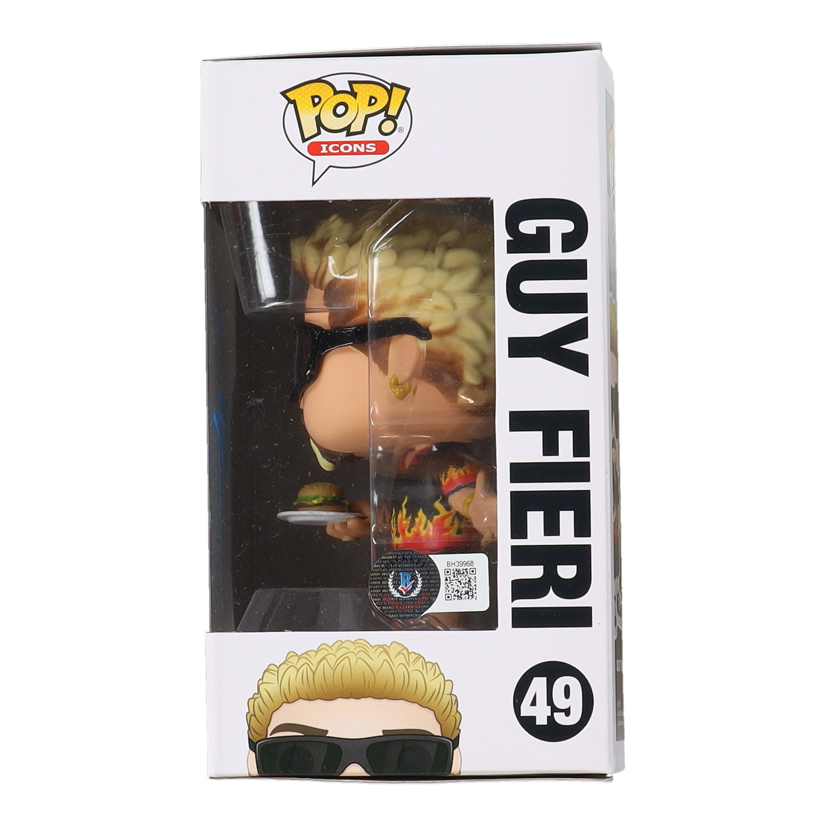 Guy Fieri Signed "Guy! Guy Fieri" #49 Guy Fieri Funko Pop! Vinyl Figure (Beckett) at PristineAuction.com Guy Fieri Signed "Guy! Guy Fieri" #49 Guy Fieri Funko Pop! Vinyl Figure (Beckett) at PristineAuction.com