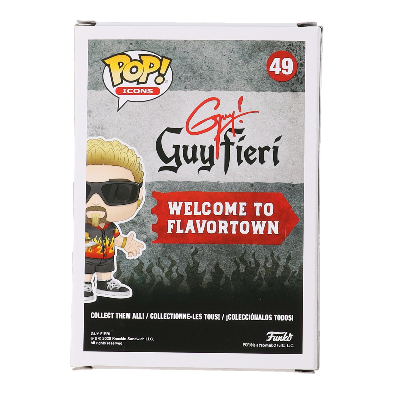 Guy Fieri Signed "Guy! Guy Fieri" #49 Guy Fieri Funko Pop! Vinyl Figure (Beckett) at PristineAuction.com Guy Fieri Signed "Guy! Guy Fieri" #49 Guy Fieri Funko Pop! Vinyl Figure (Beckett) at PristineAuction.com