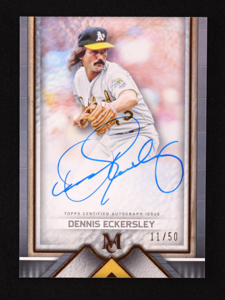 Dennis Eckersley 2023 Topps Museum Collection Archival Autographs Copper #AADE #11/50