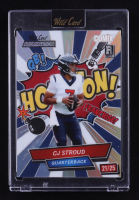 CJ Stroud 2023 Wild Card Alumination Comix Rainbow Silver #ACCS #21/25 RC at PristineAuction.com