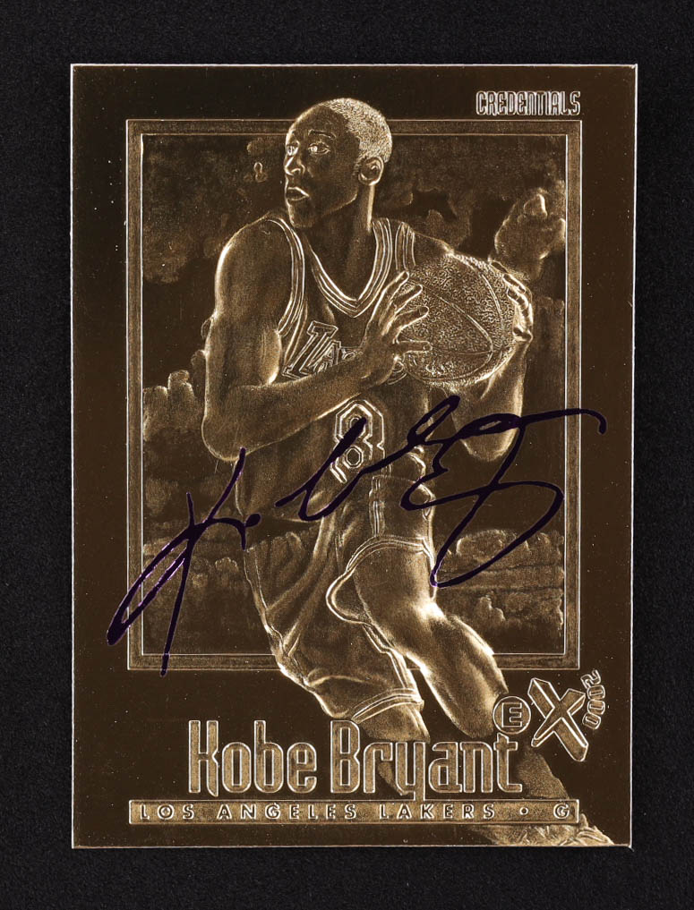 Kobe Bryant 1996-97 Skybox EX-2000 Purple Signature 23Kt Gold RC at PristineAuction.com Kobe Bryant 1996-97 Skybox EX-2000 Purple Signature 23Kt Gold RC at PristineAuction.com