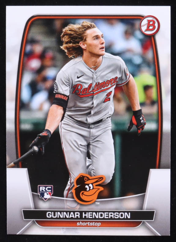 Gunnar Henderson 2023 Bowman #65 RC at PristineAuction.com Gunnar Henderson 2023 Bowman #65 RC at PristineAuction.com