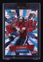 CJ Stroud 2023 Wild Card Alumination Comix Shimmer Silver #ACCS #30/50 RC at PristineAuction.com
